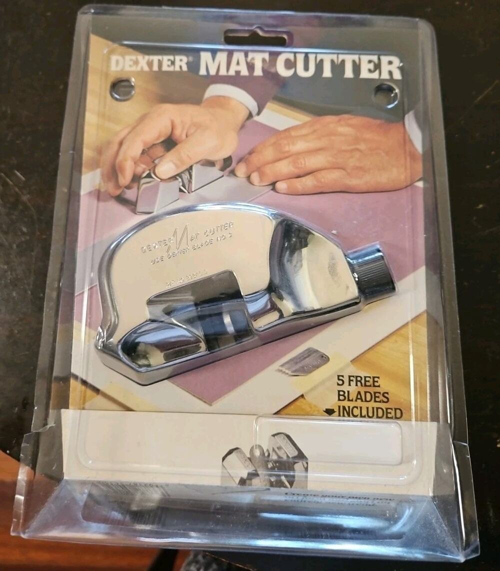 Vintage Dexter Mat Cutter Extra Blades Original Box Opened and Five Blades